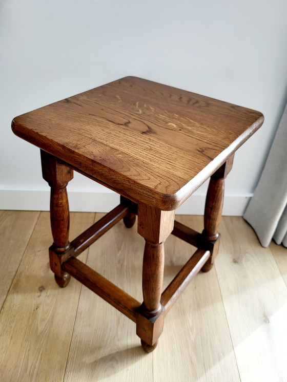 Image 1 of Wooden Side Table Or Plant Table Country Style, Solid Wood