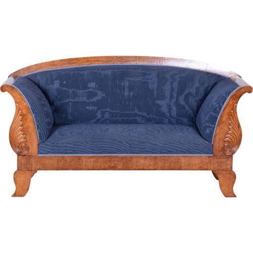 Vintage 3-seater birch sofa, Sweden 1820