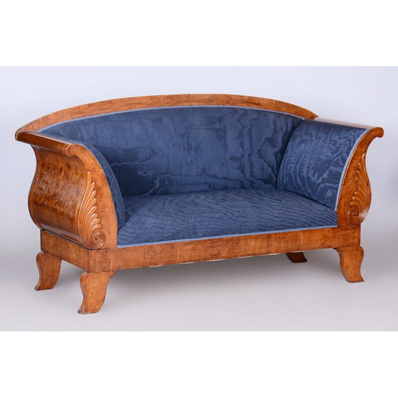 Image 1 of Vintage 3-seater birch sofa, Sweden 1820