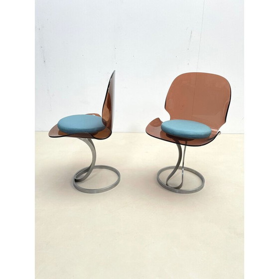 Image 1 of Coppia di sedie vintage in plexiglass, 1970
