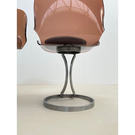 Image 1 of Coppia di sedie vintage in plexiglass, 1970