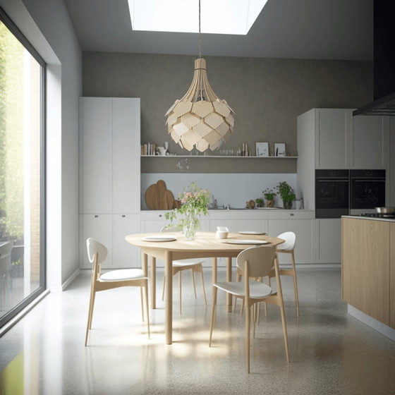 Image 1 of Wooden Pendant Lamp Made In Italy By Ulap Design