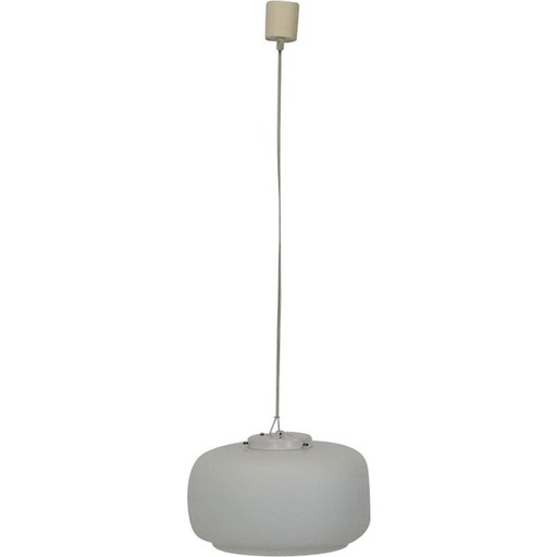 Vintage glass pendant lamp by Napako, Czechoslovakia 1960
