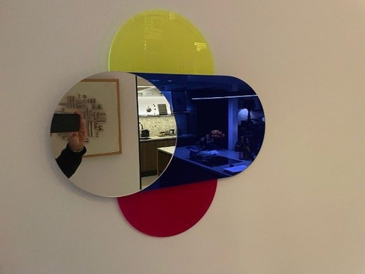 1X Design Neon Round Mirror