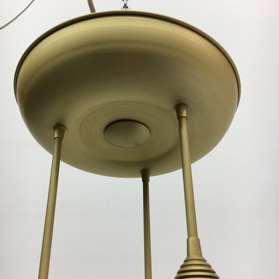 Image 1 of Mid-century design ceiling lamp murano glass drops 1970’s