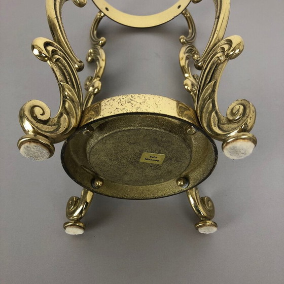 Image 1 of Vintage solid brass umbrella stand Hollywood Regency Italy 1970s