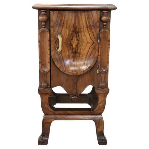 Art Déco Single Wooden Nightstand