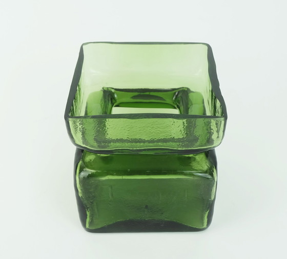 Image 1 of finnish VASE glass vase pala helena tynell riihimaen 1960s green glass