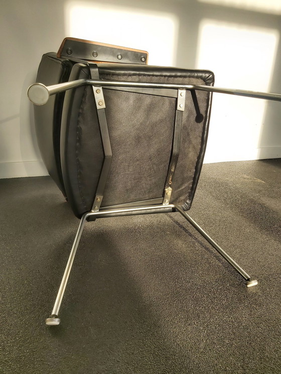 Image 1 of Cordemeyer Chair Black With Wood Armrest