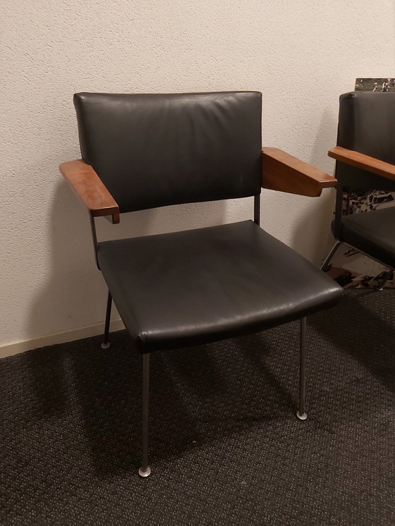 Image 1 of Cordemeyer Chair Black With Wood Armrest