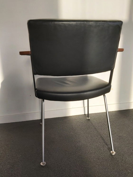 Image 1 of Cordemeyer Chair Black With Wood Armrest