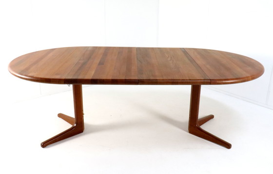 Image 1 of Tavolo da pranzo allungabile rotondo 2X Glostrup 'Kappendrup' vintage