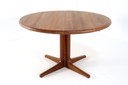 Glostrup Round 2X Extendable Dining Table 'Kappendrup' Vintage