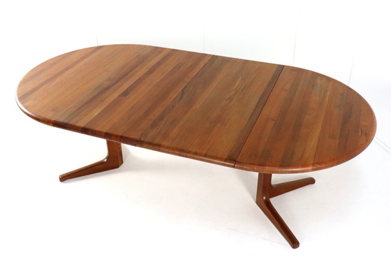 Image 1 of Tavolo da pranzo allungabile rotondo 2X Glostrup 'Kappendrup' vintage