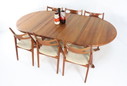 Glostrup Round 2X Extendable Dining Table 'Kappendrup' Vintage