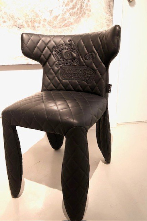 2x Moooi Monster Chair - Black Leather