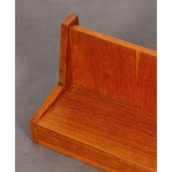 Image 1 of Mensola da parete vintage in rovere, Cecoslovacchia 1960