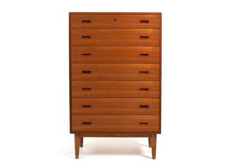 Commode Tallboy en teck de Omann Jun. 1960s