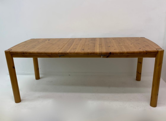 Image 1 of extendable pine wood dining table , 1970’s