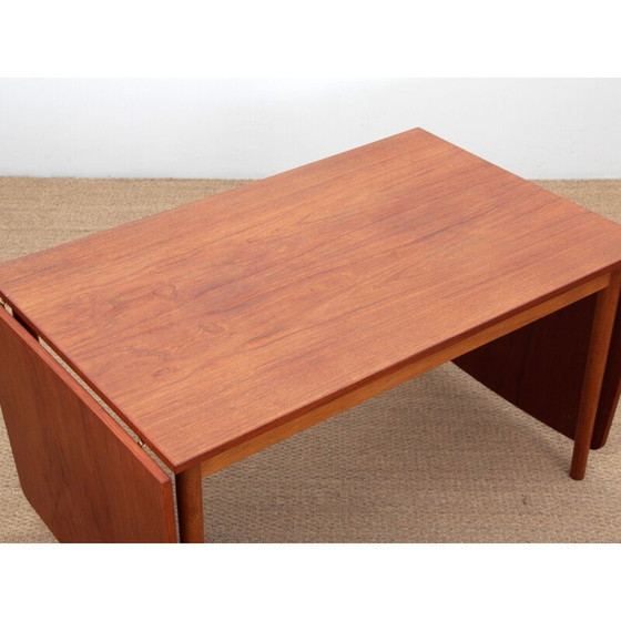 Image 1 of Tavolo da pranzo scandinavo vintage con prolunghe in teak