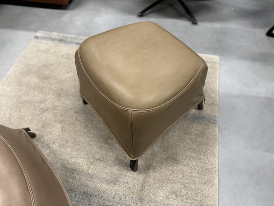 Image 1 of Label Bobo Footstool Rio Olive leather