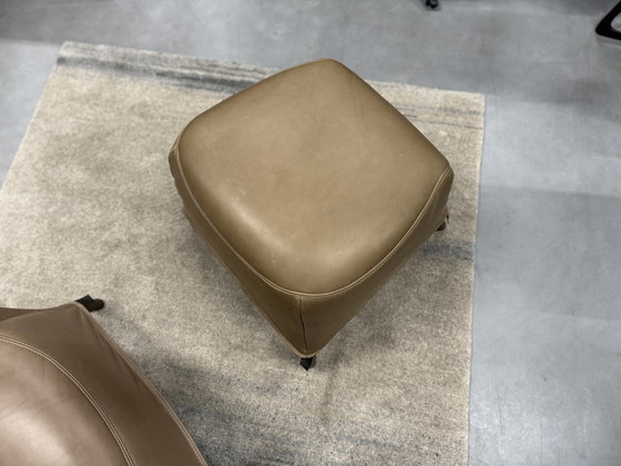 Image 1 of Label Bobo Footstool Rio Olive leather