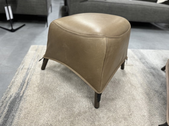 Image 1 of Label Bobo Footstool Rio Olive leather