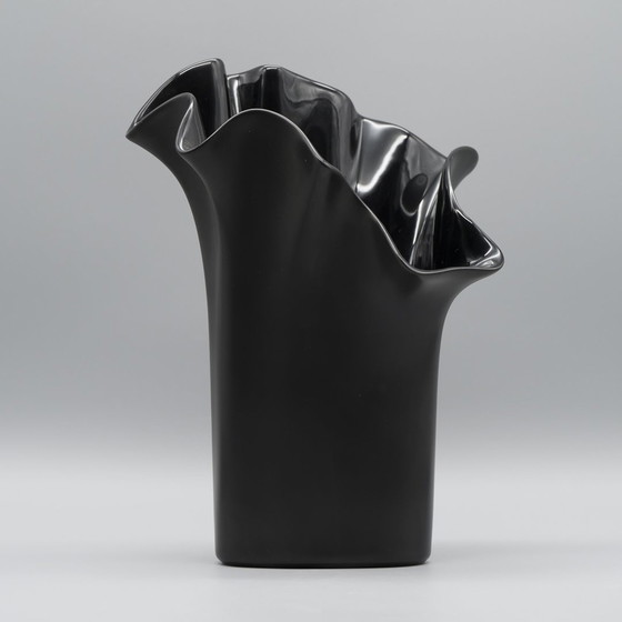 Image 1 of Rosenthal Studio-Line Fazzoletto Asym Vase Claus Josef Riedel Germany Porcelain 