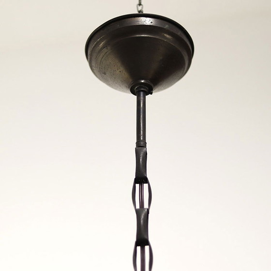 Image 1 of Art Deco Opaline Pendant Lamp