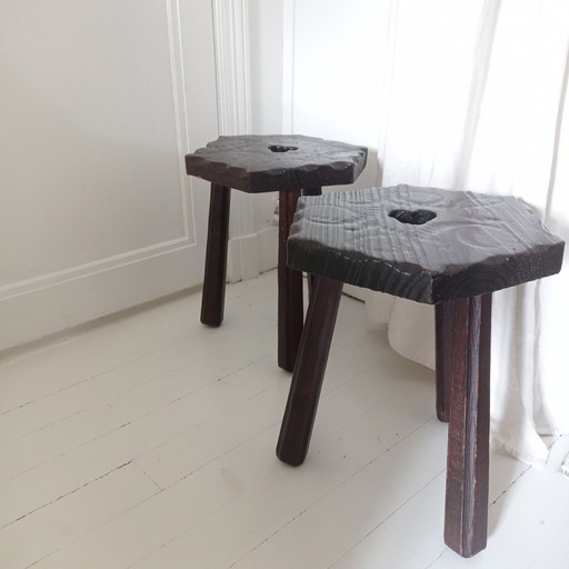 2 Tripod Stools