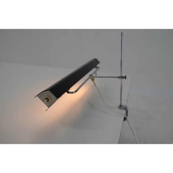 Image 1 of Lampada da tavolo vintage laccata nera di Lidokov, 1960