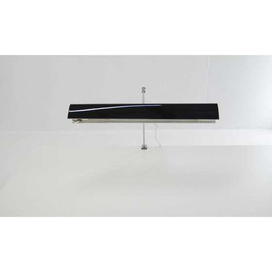 Image 1 of Lampada da tavolo vintage laccata nera di Lidokov, 1960