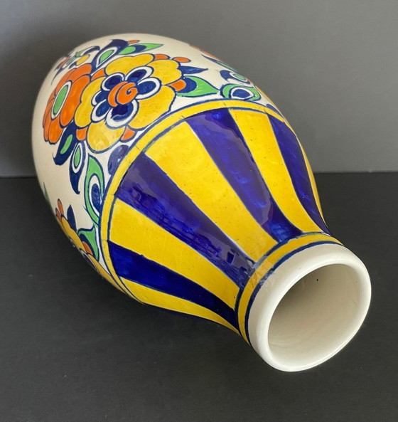 Image 1 of Art Deco Boch La Louvière Charles Catteau vase