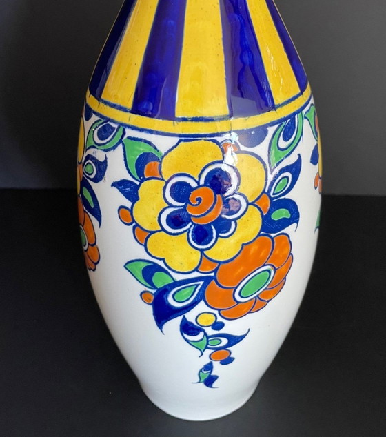 Image 1 of Art Deco Boch La Louvière Charles Catteau vase