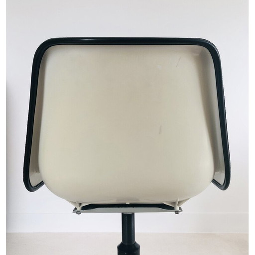 Vintage cast aluminium office chair by Robin and Lucienne Day for Castelli, Italy 1970