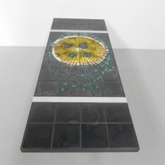 Image 1 of Belarti tile table chrome frame, 40 tiles - 1970s