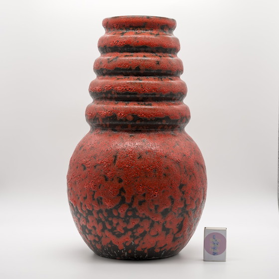 Image 1 of Bodenvase Vase de sol Poterie d'Allemagne de l'Ouest Mid Century Design 70s Scheurich Vienna 269-40 CM