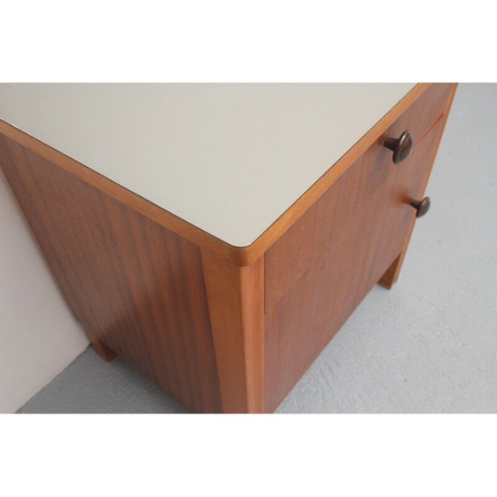 Image 1 of Vintage night stand in walnut and formica, 1950s