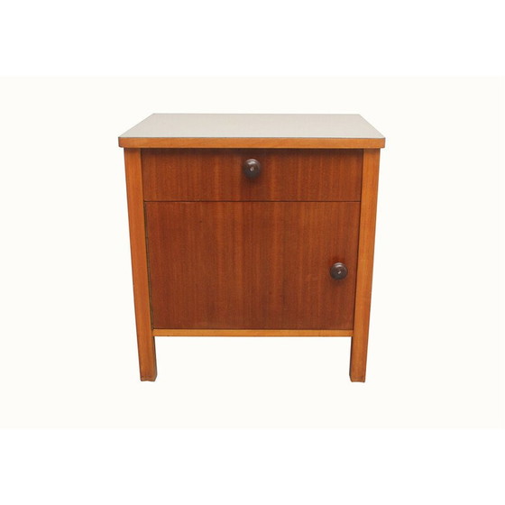 Image 1 of Vintage night stand in walnut and formica, 1950s