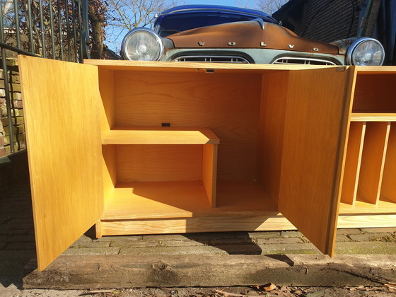 Image 1 of Mobiletto basso per dischi in vinile vintage con mobile audio