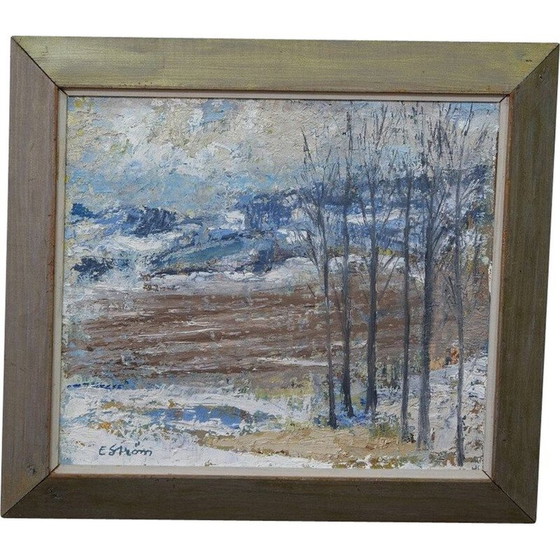 Image 1 of Vintage painting by Erik Ström, Sweden 1970