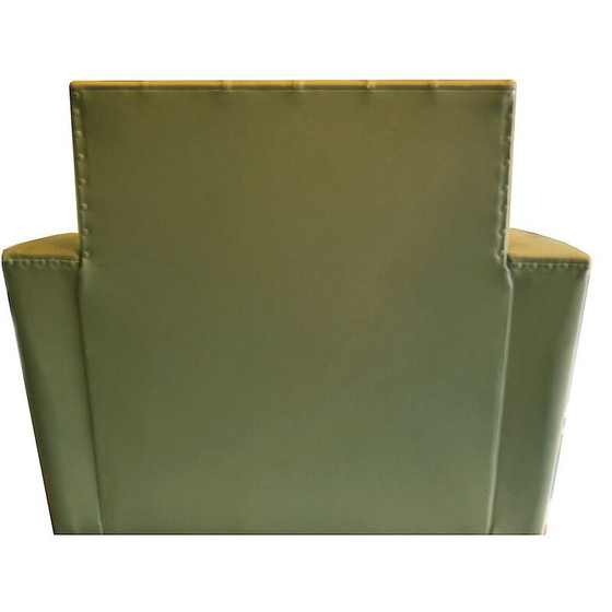 Image 1 of Poltrone vintage modello 25 in pelle pistacchio, 1950