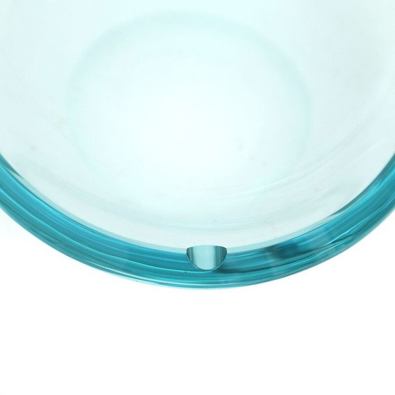 Image 1 of Vintage oval crystal ashtray, 1960s