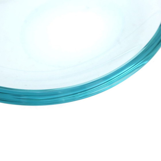 Image 1 of Vintage oval crystal ashtray, 1960s