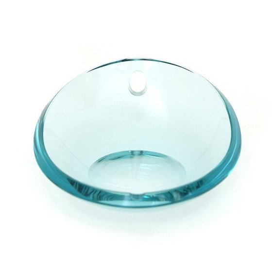Image 1 of Vintage oval crystal ashtray, 1960s