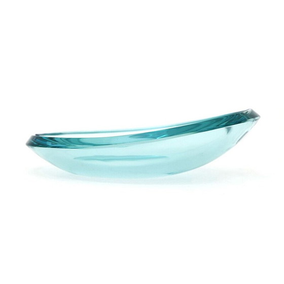 Image 1 of Vintage oval crystal ashtray, 1960s