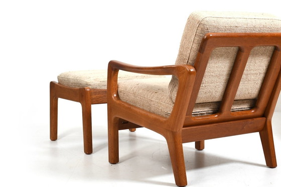 Image 1 of JK Denmark lounge chair and ottoman - solid teak