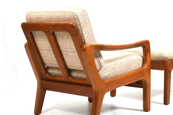 Image 1 of JK Denmark lounge chair and ottoman - solid teak