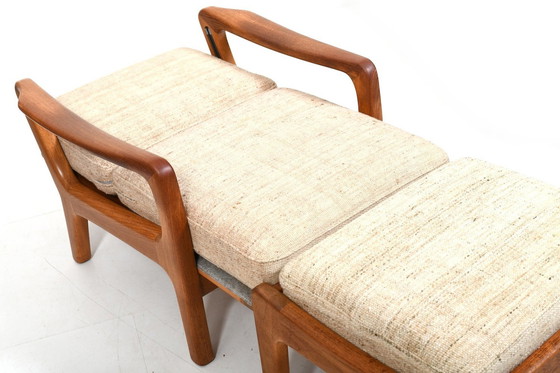 Image 1 of JK Denmark lounge chair and ottoman - solid teak