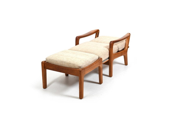 Image 1 of JK Denmark lounge chair and ottoman - solid teak